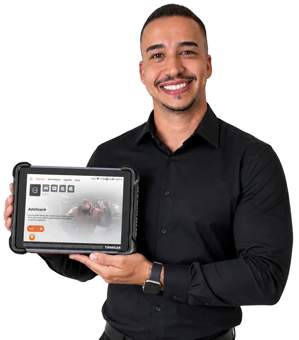 Especialista em diagnóstico automotivo com scanner THINKCAR